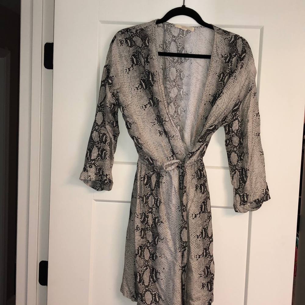 Snake skin print dress